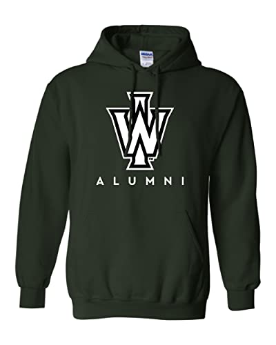 Illinois Wesleyan University Alumni Hooded Sweatshirt - Forest Green