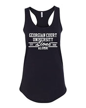 Load image into Gallery viewer, Georgian Court University Alumni Ladies Tank Top - Black