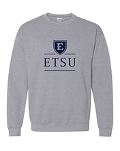 Load image into Gallery viewer, East Tennessee State ETSU Crewneck Sweatshirt - Sport Grey