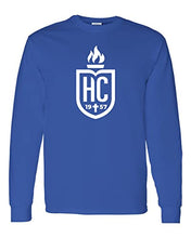 Load image into Gallery viewer, Hilbert College Shield Long Sleeve Shirt - Royal