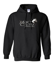 Load image into Gallery viewer, Mercy College Stacked Logo Hooded Sweatshirt - Black