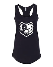 Load image into Gallery viewer, Bob Jones University Mascot Head Ladies Tank Top - Black