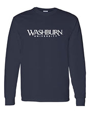 Load image into Gallery viewer, Washburn University 1 Color Long Sleeve Shirt - Navy
