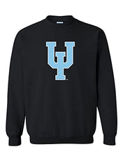 Load image into Gallery viewer, Upper Iowa University Pitchfork Crewneck Sweatshirt - Black