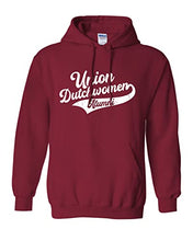 Load image into Gallery viewer, Union College Dutchwomen Alumni Hooded Sweatshirt - Cardinal Red