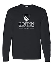 Load image into Gallery viewer, Coppin State University Long Sleeve T-Shirt - Black