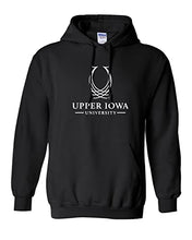 Load image into Gallery viewer, Upper Iowa University 1 Color Hooded Sweatshirt - Black