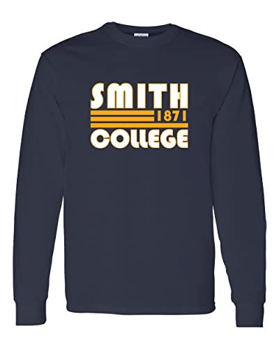 Retro Smith College Long Sleeve Shirt - Navy