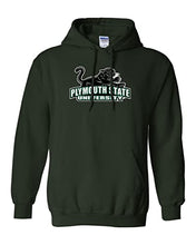 Load image into Gallery viewer, Plymouth State University Mascot Hooded Sweatshirt - Forest Green