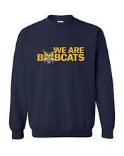 Load image into Gallery viewer, Quinnipiac University We Are Bobcats Crewneck Sweatshirt - Navy