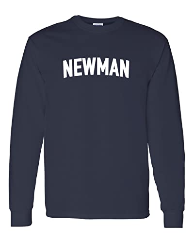 Newman University Block Long Sleeve T-Shirt - Navy
