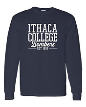Load image into Gallery viewer, Ithaca College Bombers Alumni Long Sleeve Shirt - Navy