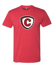Load image into Gallery viewer, Carthage College Full Shield Exclusive Soft T-Shirt - Red
