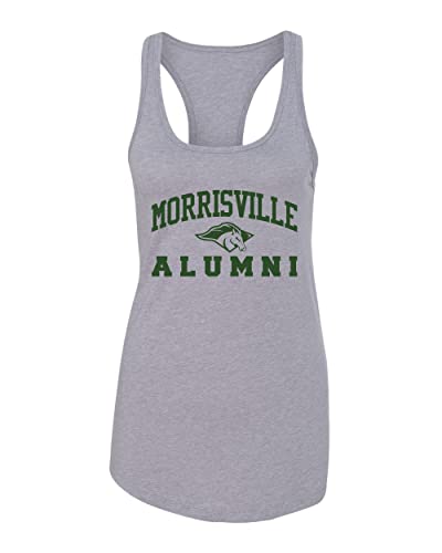 Morrisville State College Official Logo Ladies Tank Top - Heather Grey