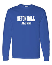 Load image into Gallery viewer, Seton Hall University Alumni Long Sleeve Shirt - Royal