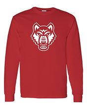 Load image into Gallery viewer, University of West Georgia Mascot Long Sleeve Shirt - Red
