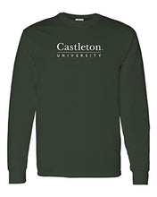 Load image into Gallery viewer, Castleton University Long Sleeve Shirt - Forest Green