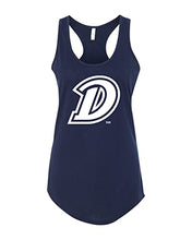 Load image into Gallery viewer, Drake University D Ladies Tank Top - Midnight Navy
