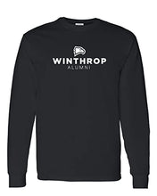 Load image into Gallery viewer, Winthrop University Alumni Long Sleeve T-Shirt - Black