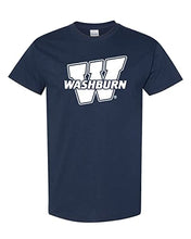 Load image into Gallery viewer, Washburn University W T-Shirt - Navy