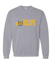 Load image into Gallery viewer, Quinnipiac University We Are Bobcats Crewneck Sweatshirt - Sport Grey