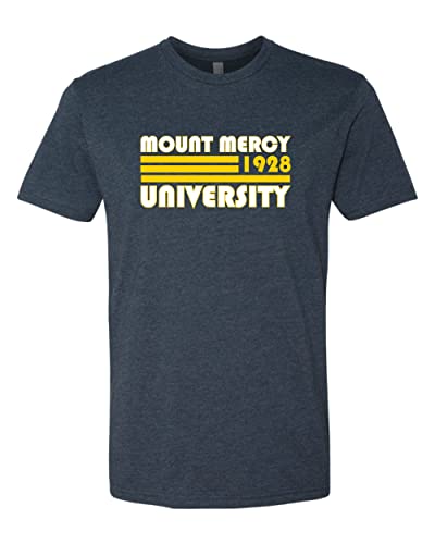 Retro Mount Mercy University Soft Exclusive T-Shirt - Midnight Navy
