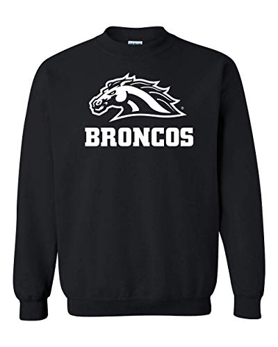 Broncos One Color Western Michigan Crewneck Sweatshirt - Black