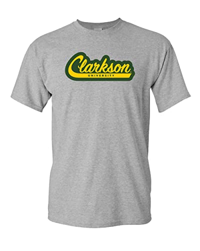 Clarkson University Banner Logo T-Shirt - Sport Grey