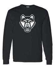 Load image into Gallery viewer, University of West Georgia Mascot Long Sleeve Shirt - Black