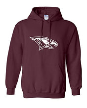 Load image into Gallery viewer, North Carolina Central Mascot Hooded Sweatshirt - Maroon