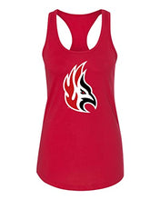 Load image into Gallery viewer, Carthage College Firebird Mascot Ladies Tank Top - Red