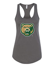 Load image into Gallery viewer, Georgia Gwinnett College Bear Head Ladies Tank Top - Dark Grey