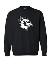 Load image into Gallery viewer, Wesleyan University 1 Color Mascot Crewneck Sweatshirt - Black