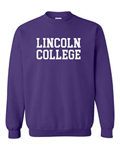Load image into Gallery viewer, Lincoln College Crewneck Sweatshirt - Purple