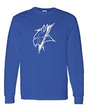 Load image into Gallery viewer, Elizabeth City State Mascot Long Sleeve T-Shirt - Royal