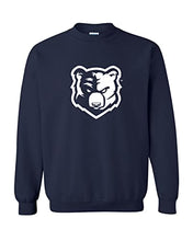 Load image into Gallery viewer, Bob Jones University Mascot Head Crewneck Sweatshirt - Navy