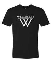 Load image into Gallery viewer, Wellesley College W Exclusive Soft Shirt - Black