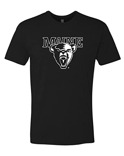 University of Maine 1 Color Mascot Exclusive Soft Shirt - Black