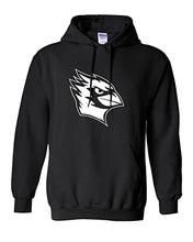 Load image into Gallery viewer, Wesleyan University 1 Color Mascot Hooded Sweatshirt - Black