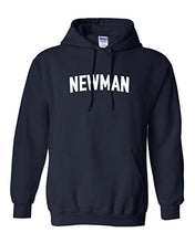 Load image into Gallery viewer, Newman University Block Hooded Sweatshirt - Navy
