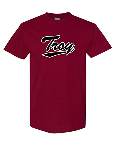 Troy University Scipt T-Shirt - Cardinal Red