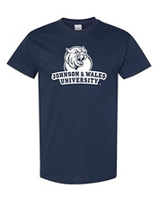 Load image into Gallery viewer, Johnson & Wales University 1 Color Stacked T-Shirt - Navy