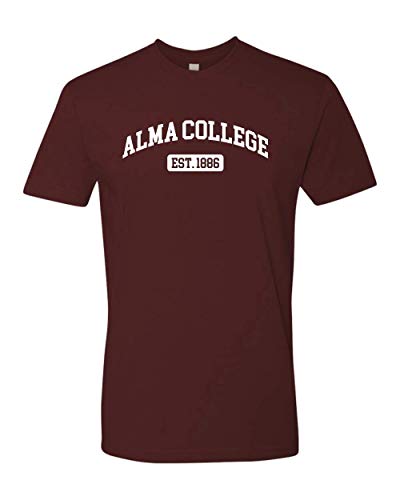 Alma College EST One Color Exclusive Soft Shirt - Maroon