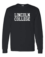 Load image into Gallery viewer, Lincoln College Long Sleeve T-Shirt - Black