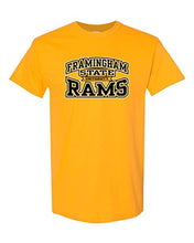 Load image into Gallery viewer, Framingham State University Stacked T-Shirt - Gold