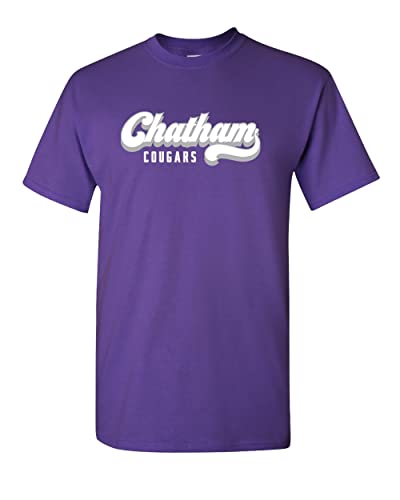 Chatham Cougars Banner T-Shirt - Purple