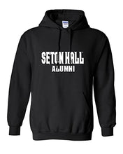 Load image into Gallery viewer, Seton Hall University Alumni Hooded Sweatshirt - Black