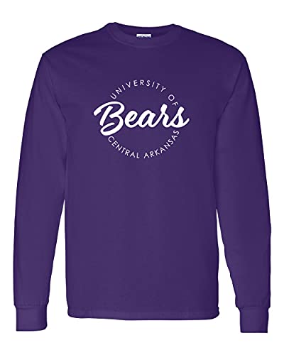 University of Central Arkansas Circular 1 Color Long Sleeve Shirt - Purple