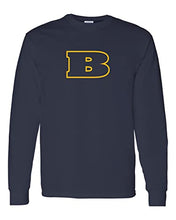 Load image into Gallery viewer, Beloit College B Long Sleeve Shirt - Navy