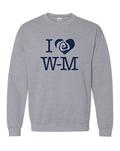 Load image into Gallery viewer, Williams College ILWM Crewneck Sweatshirt - Sport Grey